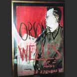 1948. Affiche originale pour la pièce Othello mise en scène par Orson Welles, au théâtre Edouard VII. 59X83. Collection de l'artiste. (Ref  112)