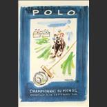 2004. Affiche pour le championnat du monde de polo à Chantilly. (Ref  131)