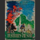 1942. Affiche originale pour le film Les Visiteurs du Soir, de Marcel Carné. Atelier porte de Clignancourt. Collection de l'artiste. 